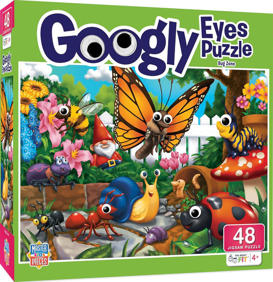 MasterPieces – 48 Piece Jigsaw Puzzle for Kids 4+ Years, Pets with Googly Eyes, Educational and Fun Game, Gift Idea for Children, 19" x 14