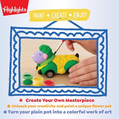 Highlights Paint Your Own Plaster Figurine & Activity Kits – DIY Art Sets with Figurines, Paints, Brush & Bonus Activities – Multiple Themes – Ages 6+
