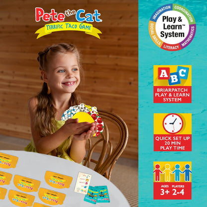 Briarpatch, Pete The Cat Terrific Taco Game, Based On Early Reader Books by James Dean, Preschool Learning for Children