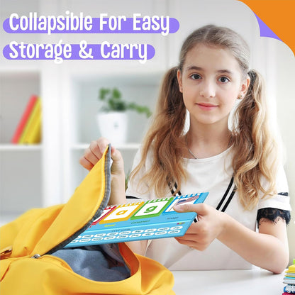 CVC Word Flip Chart - Double Sided 40 Short Vowel Word Flashcards, Freestanding, Educational Learning Tool for School Supplies