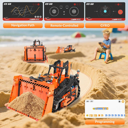 STEM Building Toys for Kids 6-14, 5in1 STEM Robot Building Kit for Kid, Remote & APP Controlled Tank Bulldozer Robot Building Blocks Set Birthday Xmas Gifts Ideas for Boys Girls (689PCS)