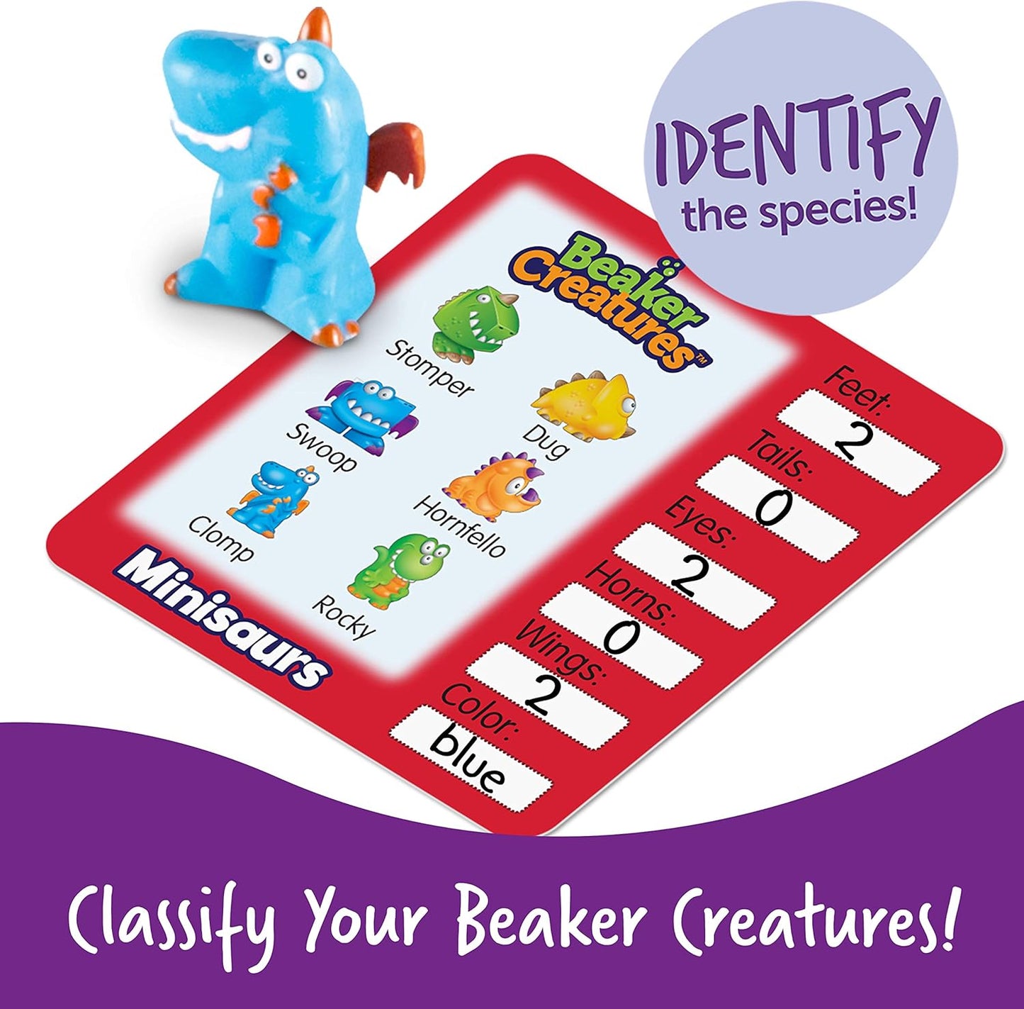Learning Resources Beaker Creatures Reactor Pods,Series 1, STEM Certified Science Toy, Fun Experiments For Kids , 6 Pack, Ages 5+