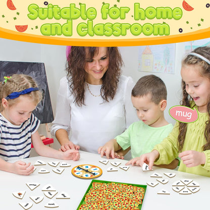 Kasfalci Blends Word Games: Phonics Flash Cards, Speech Therapy Toys for Toddlers & Kindergarten Preschool Learning Activities