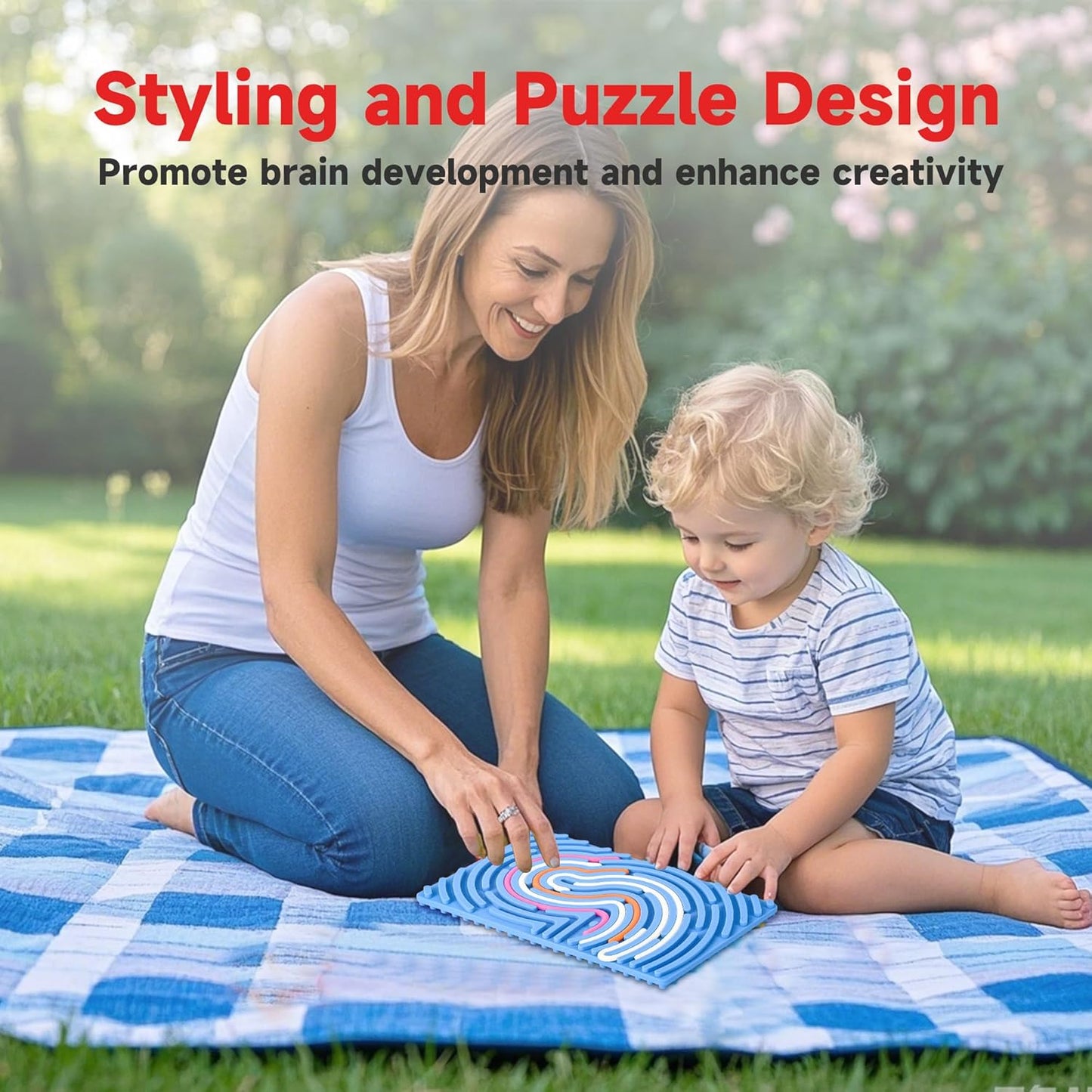 Sensory Board for Kids –Durable Silicone Sensory Activity Board –Sensory Toys for Kids with Autism, ADHD, Anxiety & Stress–Toddlers Calming Travel Essentials Fidget Toy for Kids 3+ & Adults