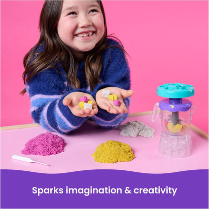 Kinetic Sand, Smoothie Mixer Playset with 14 oz Play Sand, Tools & Popsicle Mold, Play Food Toy, Arts and Crafts Kids Toys for Girls & Boys Ages 5 and up