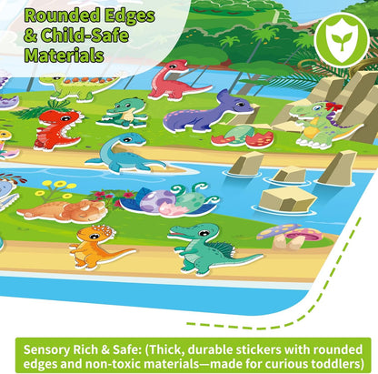 Kalysky 12 Set Reusable Sticker Books for Toddlers 2-4 1-3, Kids 3D Puffy Sticker Activity Books, Birthday Party Favors Goodie Bags Stuffer