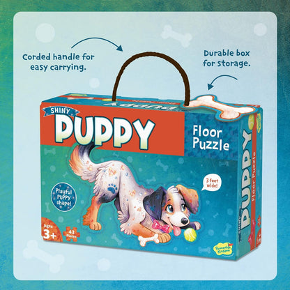 Peaceable Kingdom Giant Floor Puzzles with Uniquely Fun Shaped Pieces for Kids Ages 3+ Gifts for Boys and Girls - Racecar