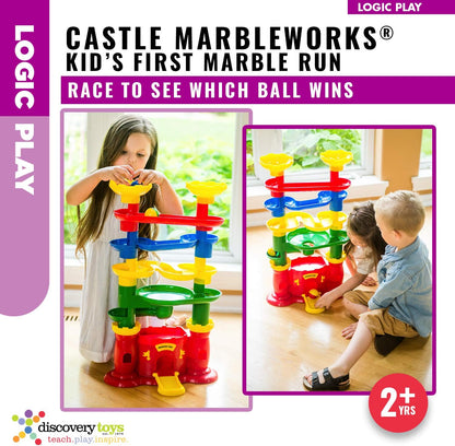 Discovery Toys Castle MARBLEWORKS® Marble Run | Kid-Powered Learning | STEM Educational Building Block Toy Learning & Childhood Development 2 Years Old and Up