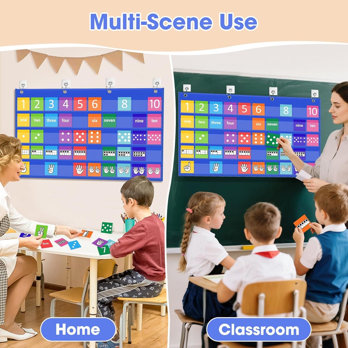 AKAYOK CVC Word Building Desktop Pocket Chart with 108 Phonics Flash Cards for Early Reading & Spelling | Alphabet Learning Tools for Preschool, Kindergarten, and Homeschooling