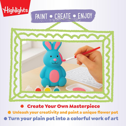 Highlights Paint Your Own Plaster Figurine & Activity Kits – DIY Art Sets with Figurines, Paints, Brush & Bonus Activities – Multiple Themes – Ages 6+