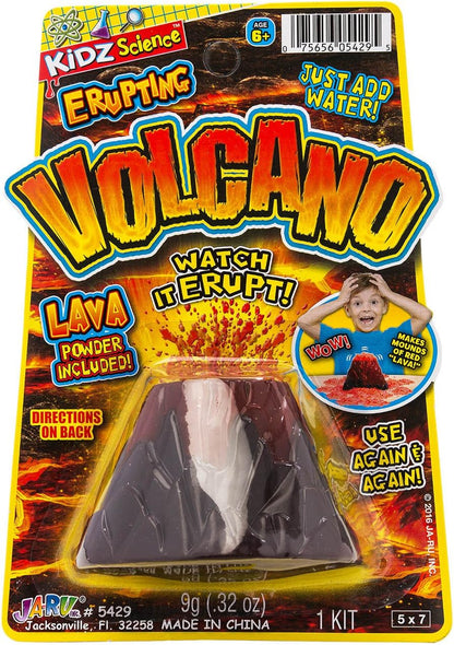 2Chill Small Erupting Volcano Toy (12 Pack) Kids Volcano Science Kit, Educational STEM Toy, Science Experiment Set, Birthday Party Favors & Classroom Prizes. 5429-12p