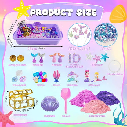 Bbiamsleep Ice Cream Sensory Bin, 61 Pcs Ice Cream Sensory Bin Fillers with 11 Mould 9 Tools for Home Decor