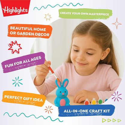 Highlights Paint Your Own Plaster Figurine & Activity Kits – DIY Art Sets with Figurines, Paints, Brush & Bonus Activities – Multiple Themes – Ages 6+