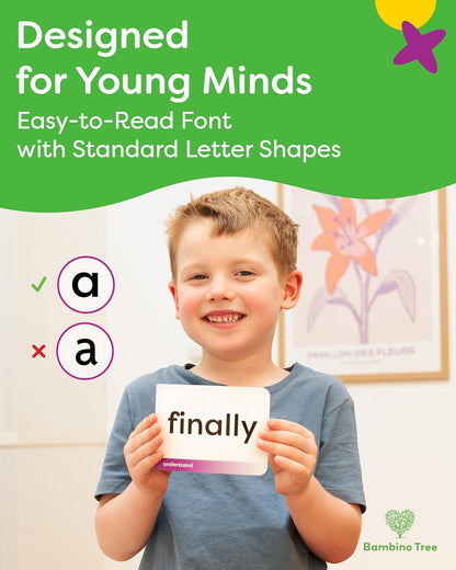 Sight Words Flash Cards 1st Grade - 120 High Frequency Words from Dolch's and Fry's Lists for 6-7 Years