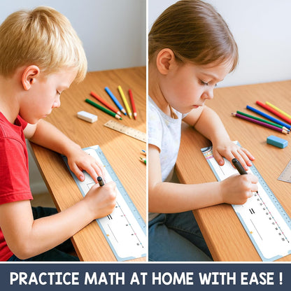 26 Pack Boho Number Line Dry Erase Boards Cards, 14"x4", Double-Sided, 0-10 on One Side & 0-20 on Other Side, Math Manipulatives for Student, Education Classroom Must Haves