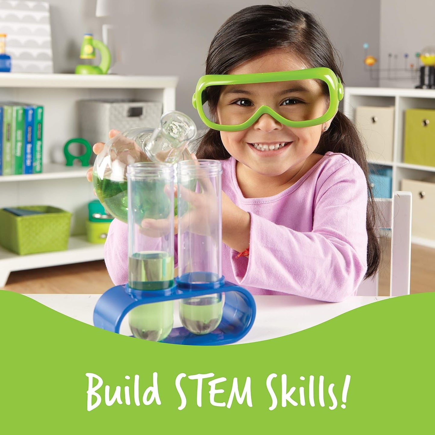 Learning Resources Primary Science Deluxe Lab Set - 45 Pieces, Ages 3+, Experiments for Kids, STEM Toys, Sensory Tube, Microscope for Students
