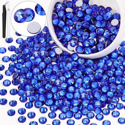 5000PCS SS6/2mm Glass Crystal Rhinestones (Clear), Bedazzling Flatback Rhinestones for Crafting DIY Crafts Nail Art Makeup Decoration, Gems Diamond Charms for Tumbler Shoes Clothing Mug