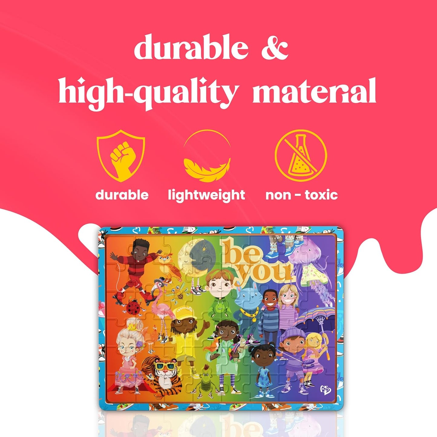 Upbounders® 48 Piece Jumbo Floor Puzzle for Kids | Barbershop Beginner Puzzle | Pretend Play & Learning Toy for Boys Girls Ages 4 5 6 | Black Brown Boy at The Barber (Multicultural)