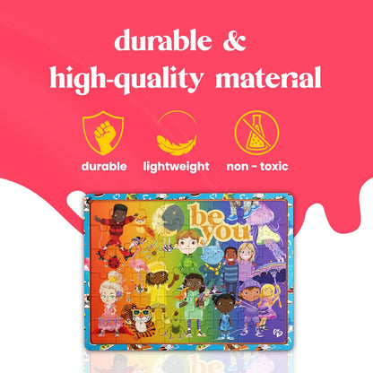 Upbounders® 48 Piece Jumbo Floor Puzzle for Kids | Barbershop Beginner Puzzle | Pretend Play & Learning Toy for Boys Girls Ages 4 5 6 | Black Brown Boy at The Barber (Multicultural)