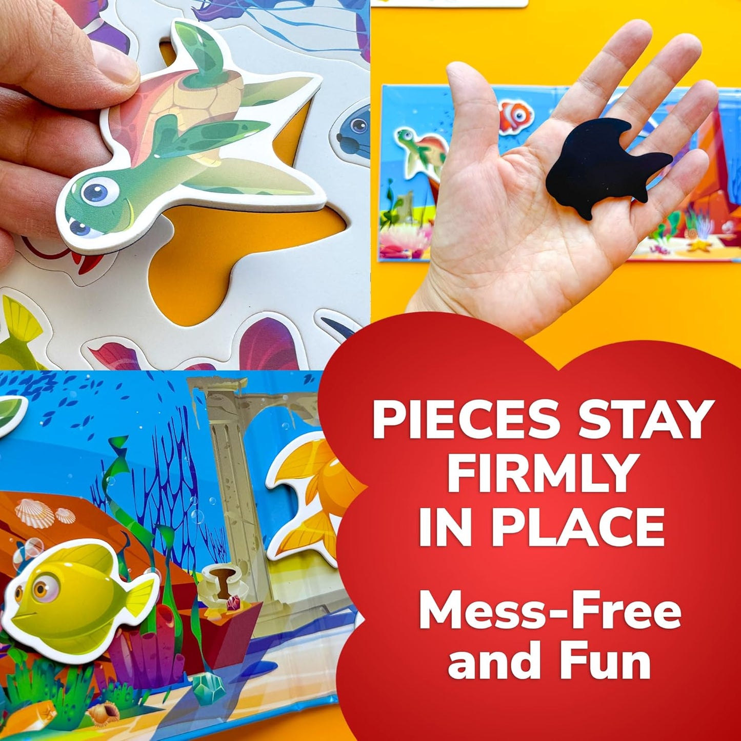 QUOKKA Travel Magnetic Puzzles for Toddlers 1-3 – 20+Pcs Farm Toy Game with Extra-Long Play Book – Fun Travel Game for Kids Ages 3-5 – Strong Magnets for Car Activities – Fun Toddler Puzzle Ages 2-4