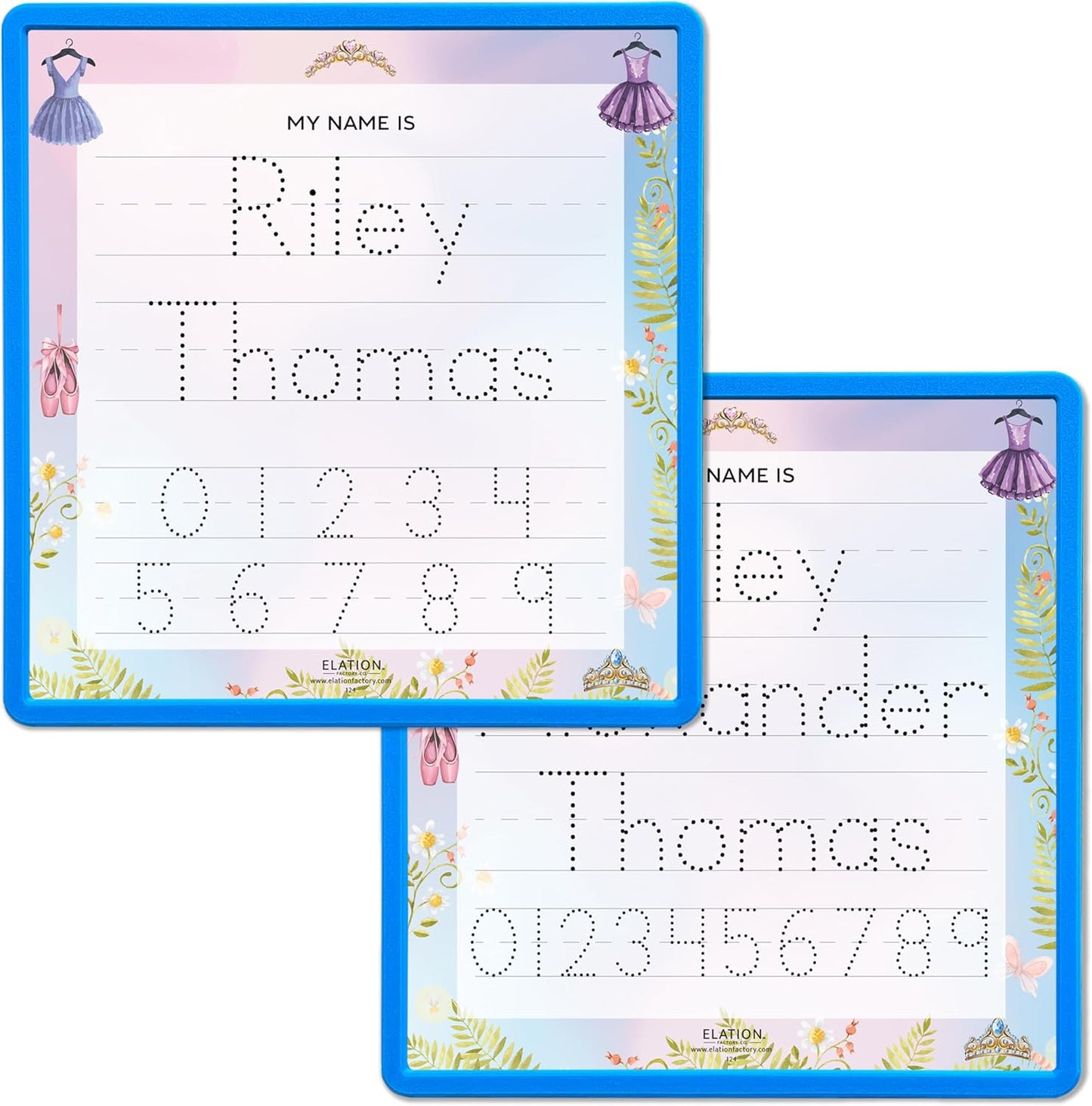 Kid's Name Tracing Board | Dry Erase Letter Tracing | Reusable Writing Practice Board | Personalized | Ballet Theme