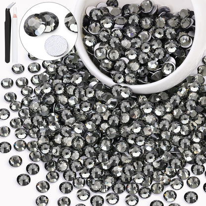 5000PCS SS6/2mm Glass Crystal Rhinestones (Clear), Bedazzling Flatback Rhinestones for Crafting DIY Crafts Nail Art Makeup Decoration, Gems Diamond Charms for Tumbler Shoes Clothing Mug