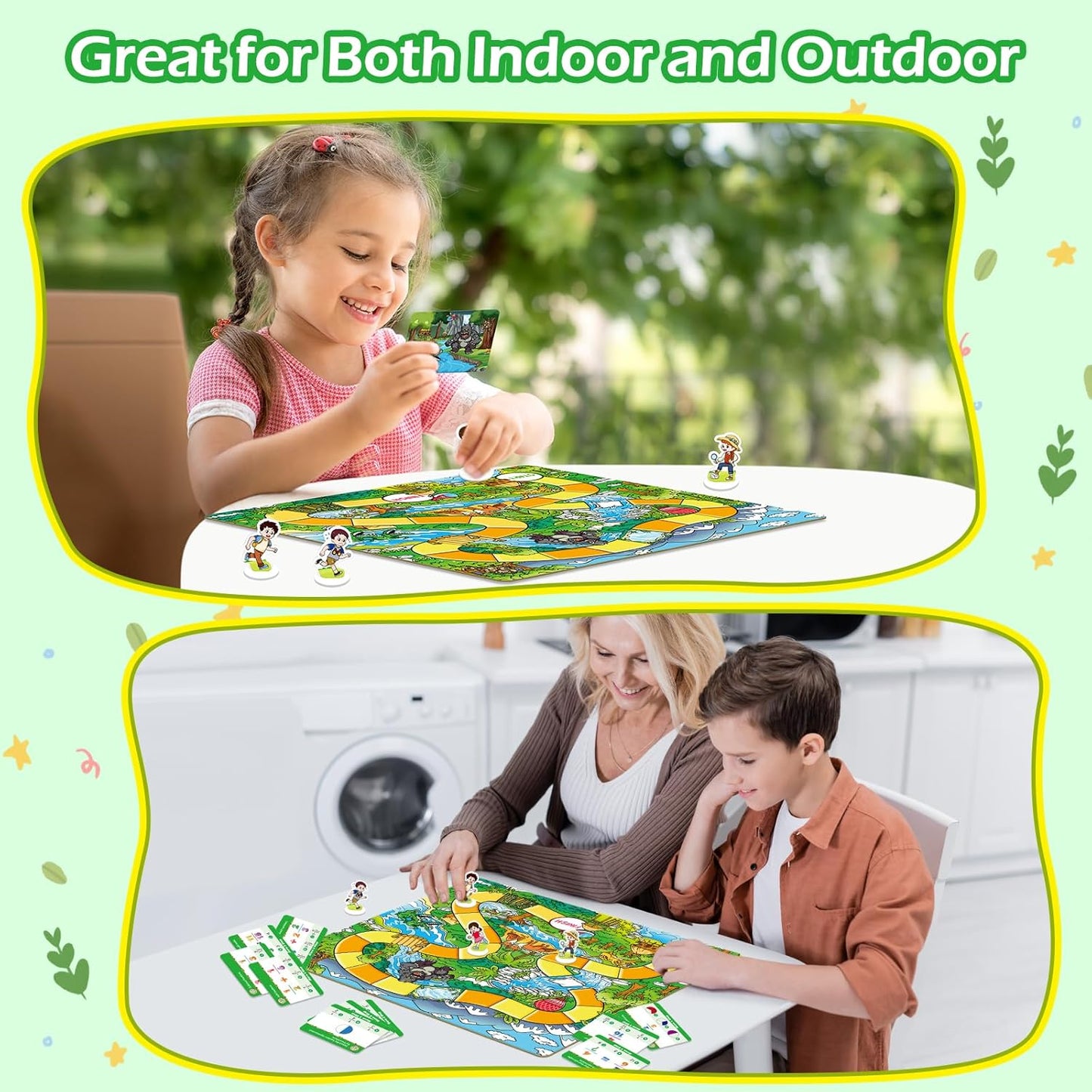 Broytain Forest Fraction Board Game|Math Games for Kids|Fraction Play Games - Gr. 3-4|Educational Learning Board Games for Boys and Girls|Classroom Travel Indoor Outdoor Family Game