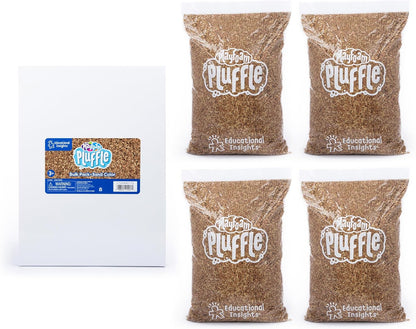 Educational Insights Pluffle(R) Sand 2-Pack - Sensory Bin Foam Set, No Mess Alternative to Sand Toys & Slime for Toddlers at Home or in the Classroom, Fun Sensory Table Filler, Gift for Kids Ages 3+