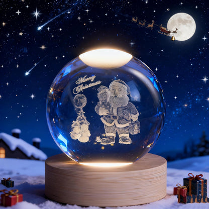 3D Solar System Crystal Ball, 2.4in Universe Gifts Decorative Quartz Glass Ball, Space Laser Engraved Model Astronomy Decor, Physics Display Sculpture Home Decor Crafts for Friends Mom Women Boys