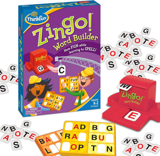 ThinkFun 7706-T Zingo Word Builder Early Reading Game - Award Winning Game for Pre-Readers and Early Readers