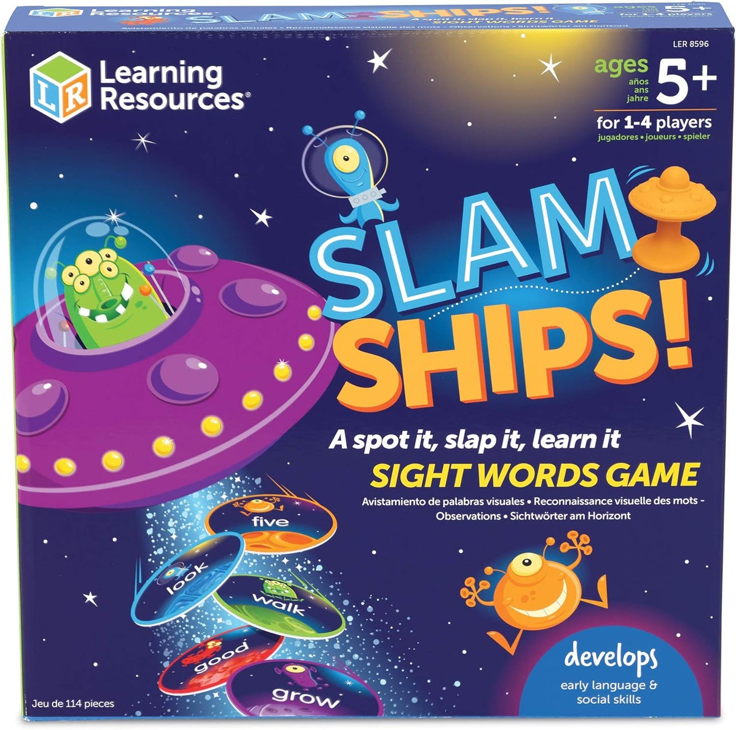 Learning Resources Sight Word Swat A Sight Words Game - Phonics Flash Cards, Board Games for Kids, Montessori Spelling , Homeschool, Classroom Must Haves, Teacher Supplies, Gifts for Boys and Girls