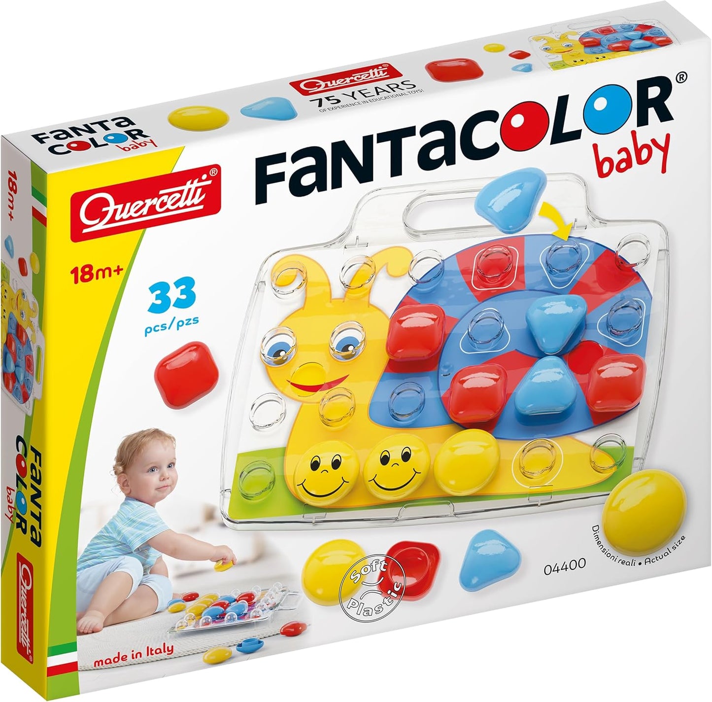 Quercetti Fantacolor Junior Mosaic Pegboard Set