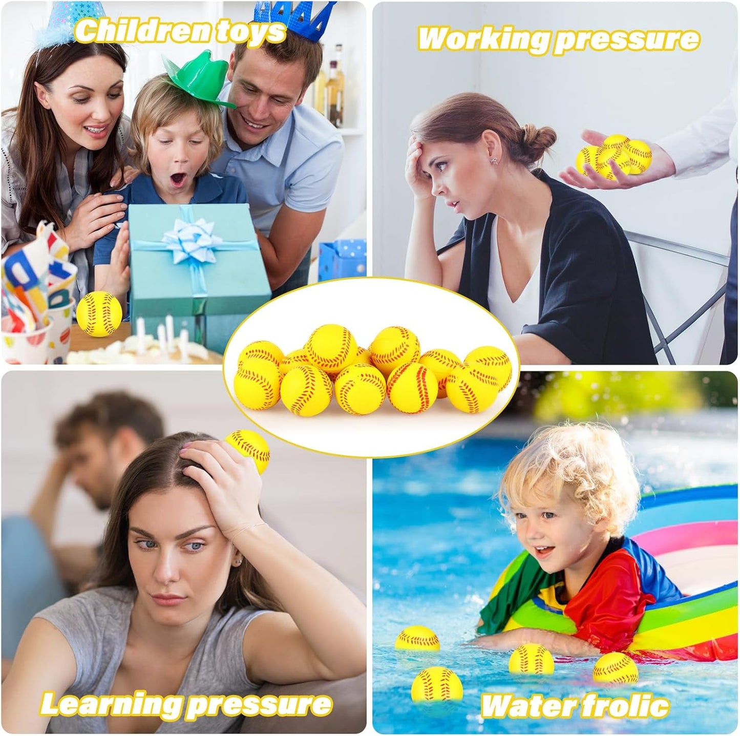 Hooqict Globe Stress Balls 25 Pack Mini Earth Ball Globe Party Favors Small Foam Squeeze Stress Ball for Kids Adults Stress Relief Toy Party Bag Gift Fillers Birthday Favors Classroom Prize