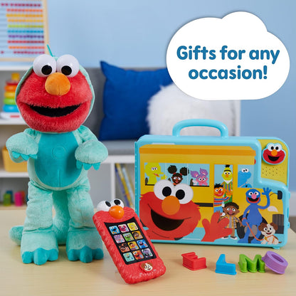 Sesame Street Learn with Elmo Pretend Play Phone, Learning and Education, Easter Basket Fillers, Gifts, Presents, Kids Toys for Ages 2 Up by Just Play, Kids Toys for Ages 2 Up by Just Play