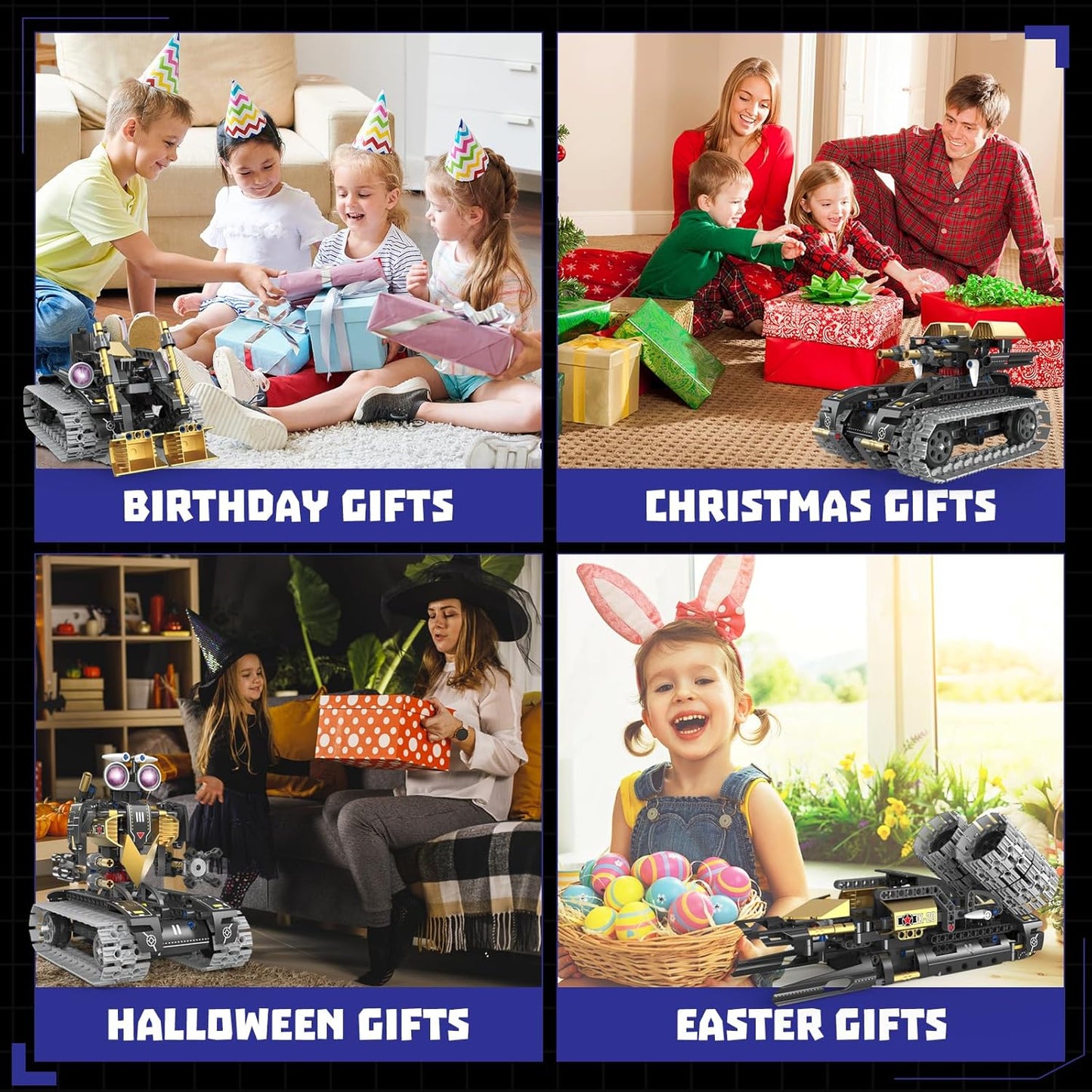 Robot Building Kit with APP/Remote Control STEM Gifts for Boys Age 8-16,Technic Coding Robotic Toys for Kids Birthday, Buildable 5in1 Models with 352+ Pieces