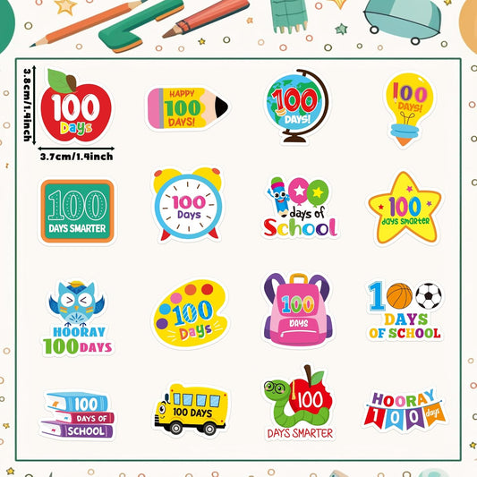 BeYumi Cute Natural Science Sticker - 1000Pcs Cartoon Natural Science Stickers in 2 Rolls Waterproof Vinyl Cute Biology Chemistry Laboratory Decals for Laptop Bottle Notebook Decor for Kids Students - Colors A