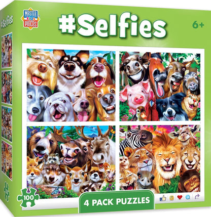 MasterPieces Puzzle Set - 4-Pack 24 Piece Jigsaw Puzzle for Kids - Sesame Street 4-Pack - 8"x10"