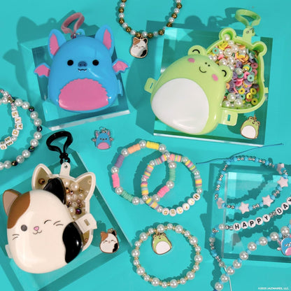 Original Squishmallows Archie The Axolotl Bracelet Kit, Friendship Bracelet Kit, Charm Bracelet Making Kit, Gifts for Girls, Squishmallows for Boys, Craft Kits