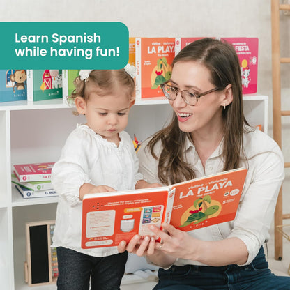 Binibi La Granja Bilingual Sound Book - Interactive Spanish Learning for Babies - Ages 1-5