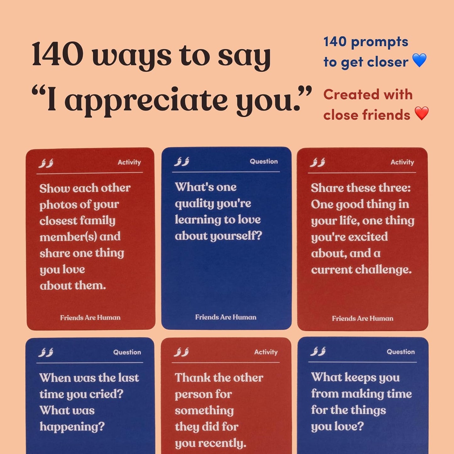 Children are Human | 140 Conversation Cards to Help Bond with Kids | Card Game for Elementary School Children | Designed by Experts for Grades 2-5 | Ages 7-10+