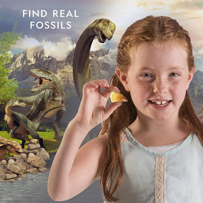 Bandai National Geographic - Excavation Kit - 3 Dinosaur Fossils to Dig Out - Educational and Science Game - STEM - JM80568M