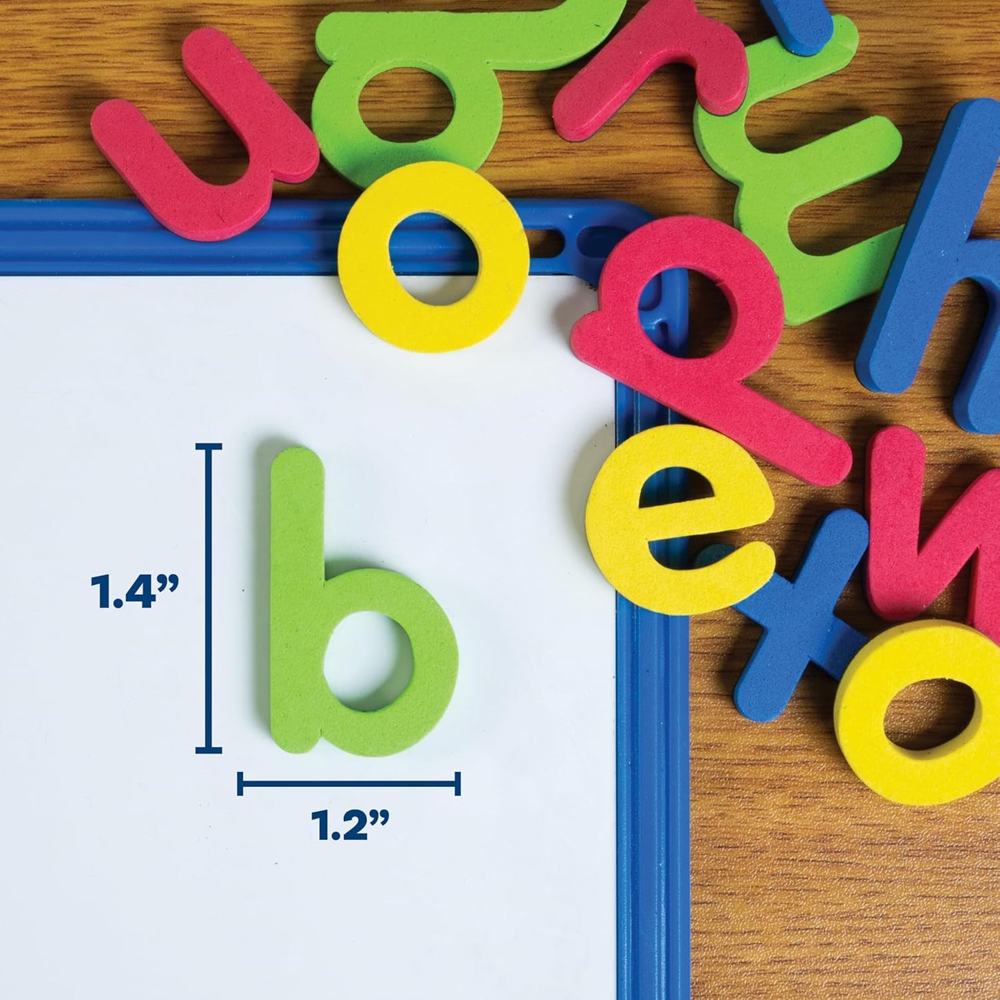 READY 2 LEARN - CE6908 Center Enterprise Ready 2 Learn Magnetic Alphabet - Lowercase - 52 Letters - Kids Foam Letter Magnets for The Classroom, Refrigerator or White Board - Large Magnets for Better Attraction