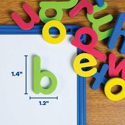 READY 2 LEARN - CE6908 Center Enterprise Ready 2 Learn Magnetic Alphabet - Lowercase - 52 Letters - Kids Foam Letter Magnets for The Classroom, Refrigerator or White Board - Large Magnets for Better Attraction