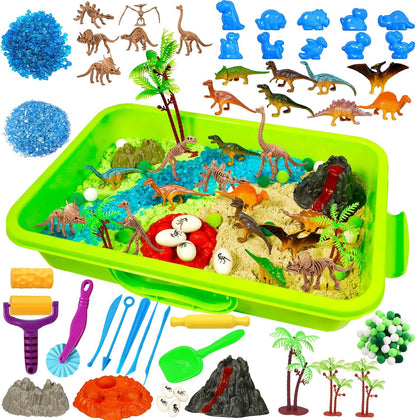 Bbiamsleep Ice Cream Sensory Bin, 61 Pcs Ice Cream Sensory Bin Fillers with 11 Mould 9 Tools for Home Decor