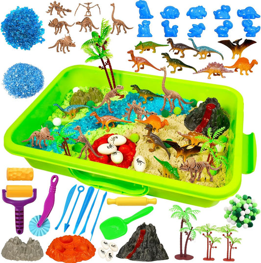 Bbiamsleep Ice Cream Sensory Bin, 61 Pcs Ice Cream Sensory Bin Fillers with 11 Mould 9 Tools for Home Decor