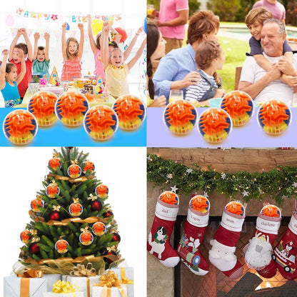 100 Pcs Puzzle Maze Ball Mini 3D Gravity Cube Puzzle Ball Toy for Kids Ages 3 6 7 8-10, Educational Challenges Magic Brain Teasers Games for Boys Girls Birthday Gifts Classroom Prize