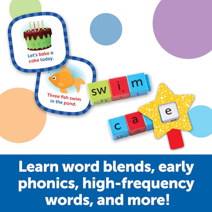 Learning Resources Skill Builders! Kindergarten Reading Activity Set - 122 Pieces, Ages 5+, Back to School Essential Materials, Homeschool Supplies