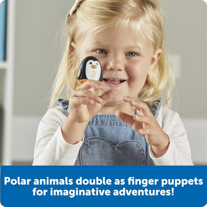 Learning Resources Sort & Seek Polar Animals - 15 Pieces, Age 18+ Months Toddler Learning Activities, Educational Toys, Educational Toy Set Color, Teaching Toys