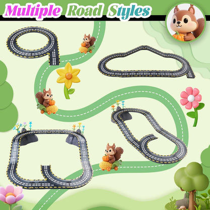 150PCS Magnetic Tiles Road Set with Marble Run, Preschool Magnet Tiles Included Magnetic Cars. STEM Magnetic Tiles for Kids, Preschool Educational Building Toys for Boys & Girls