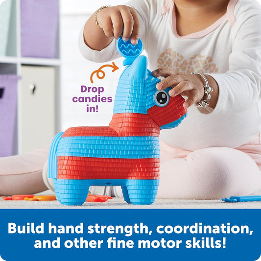 Learning Resources Pia the Fill & Spill Piñata - Toddler Montessori Sensory Toys, Preschool Activities, Counting Manipulatives, Color Sorting, Fine Motor Skills, Birthday Gifts for Boys and Girls